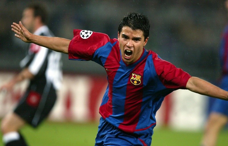 Javier Saviola trong màu áo của CLB Barcelona